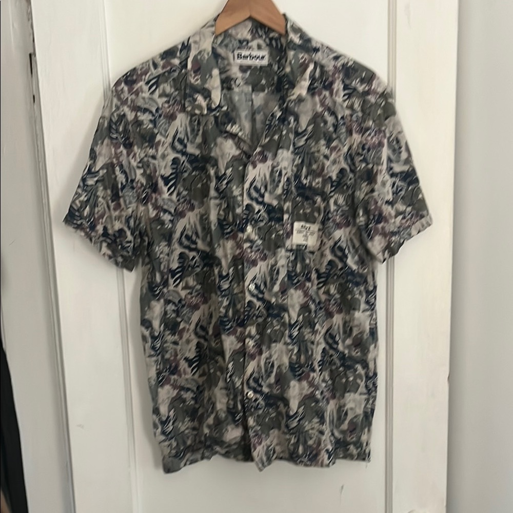 Barbour Men's Abstract Print Casual Shirt